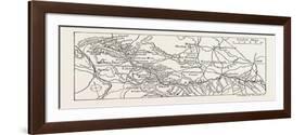 Map of the Course of the Wharfe-null-Framed Giclee Print