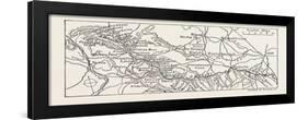 Map of the Course of the Wharfe-null-Framed Giclee Print