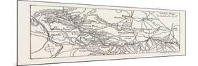 Map of the Course of the Wharfe-null-Mounted Giclee Print
