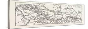 Map of the Course of the Wharfe-null-Stretched Canvas