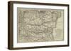 Map of the Danube and of the Passes of the Balkans-null-Framed Giclee Print