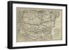 Map of the Danube and of the Passes of the Balkans-null-Framed Giclee Print