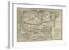 Map of the Danube and of the Passes of the Balkans-null-Framed Giclee Print