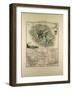 Map of the Democratic Republic of the Congo La Réunion Dahomey and Obock 1896-null-Framed Giclee Print