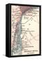 Map of the Detroit River (C. 1900), Maps-Encyclopaedia Britannica-Framed Stretched Canvas