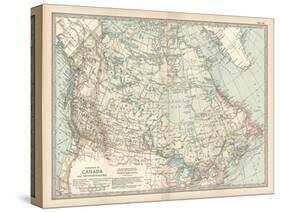 Map of the Dominion of Canada and Newfoundland-Encyclopaedia Britannica-Stretched Canvas