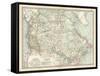 Map of the Dominion of Canada and Newfoundland-Encyclopaedia Britannica-Framed Stretched Canvas