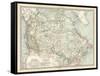 Map of the Dominion of Canada and Newfoundland-Encyclopaedia Britannica-Framed Stretched Canvas