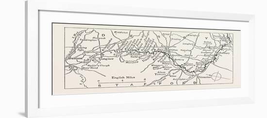 Map of the Dove, UK-null-Framed Giclee Print