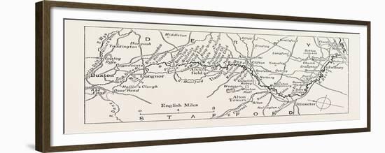 Map of the Dove, UK-null-Framed Giclee Print