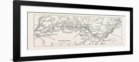 Map of the Dove, UK-null-Framed Giclee Print