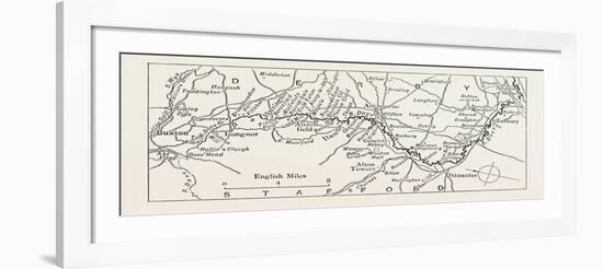 Map of the Dove, UK-null-Framed Giclee Print