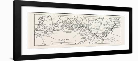 Map of the Dove, UK-null-Framed Giclee Print