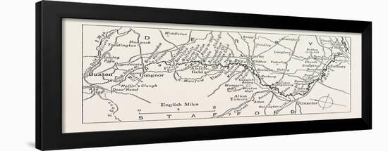 Map of the Dove, UK-null-Framed Giclee Print