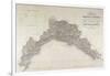 Map of the Dukedom of Genoa, Turin in Copper, 1846-null-Framed Giclee Print