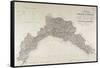 Map of the Dukedom of Genoa, Turin in Copper, 1846-null-Framed Stretched Canvas