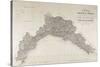 Map of the Dukedom of Genoa, Turin in Copper, 1846-null-Stretched Canvas