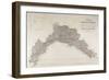Map of the Dukedom of Genoa, Turin in Copper, 1846-null-Framed Giclee Print