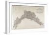 Map of the Dukedom of Genoa, Turin in Copper, 1846-null-Framed Giclee Print