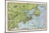 Map of the East Coast of North America from New York to Newfoundland-null-Mounted Art Print