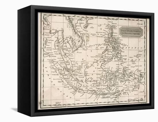 Map of the East India Islands Including the Philippines the Celebes Papua New Guinea Sumatra-A. Findlay-Framed Stretched Canvas