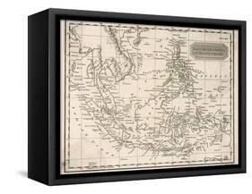 Map of the East India Islands Including the Philippines the Celebes Papua New Guinea Sumatra-A. Findlay-Framed Stretched Canvas