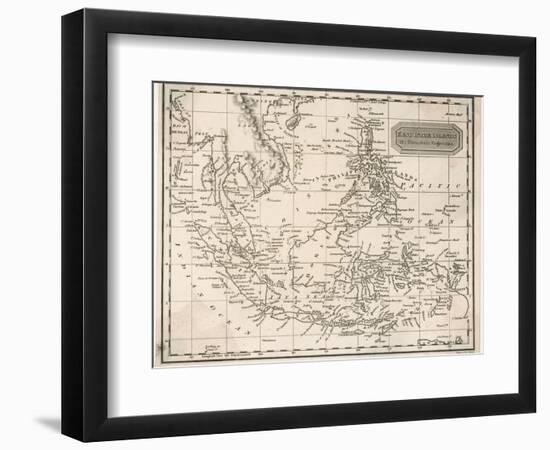 Map of the East India Islands Including the Philippines the Celebes Papua New Guinea Sumatra-A. Findlay-Framed Photographic Print