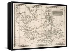 Map of the East India Islands Including the Philippines the Celebes Papua New Guinea Sumatra-A. Findlay-Framed Stretched Canvas