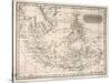 Map of the East India Islands Including the Philippines the Celebes Papua New Guinea Sumatra-A. Findlay-Stretched Canvas