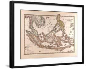 Map of the East Indian Islands, 1872-null-Framed Giclee Print