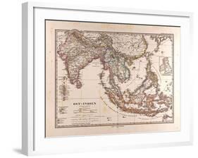 Map of the East Indies, 1872-null-Framed Giclee Print