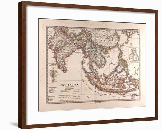 Map of the East Indies, 1872-null-Framed Giclee Print