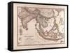 Map of the East Indies, 1872-null-Framed Stretched Canvas