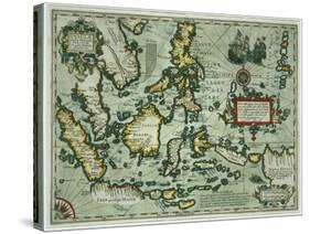 Map of the East Indies, Pub. 1635 in Amsterdam-null-Stretched Canvas