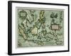 Map of the East Indies, Pub. 1635 in Amsterdam-null-Framed Giclee Print