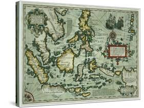 Map of the East Indies, Pub. 1635 in Amsterdam-null-Stretched Canvas