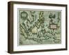 Map of the East Indies, Pub. 1635 in Amsterdam-null-Framed Giclee Print
