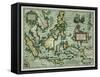 Map of the East Indies, Pub. 1635 in Amsterdam-null-Framed Stretched Canvas