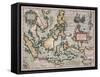 Map of the East Indies-Stapleton Collection-Framed Stretched Canvas