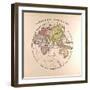 Map of the Eastern Hemisphere, 1872-null-Framed Giclee Print