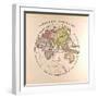 Map of the Eastern Hemisphere, 1872-null-Framed Giclee Print