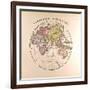 Map of the Eastern Hemisphere, 1872-null-Framed Giclee Print