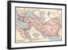 Map of the Empire of Alexander the Great in 323 Bc-null-Framed Giclee Print