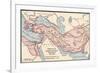 Map of the Empire of Alexander the Great in 323 Bc-null-Framed Giclee Print