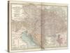 Map of the Empire of Austria-Hungary. Inset of Budapest and Vicinity-Encyclopaedia Britannica-Stretched Canvas