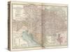 Map of the Empire of Austria-Hungary. Inset of Budapest and Vicinity-Encyclopaedia Britannica-Stretched Canvas