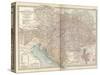 Map of the Empire of Austria-Hungary. Inset of Budapest and Vicinity-Encyclopaedia Britannica-Stretched Canvas