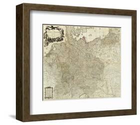 Map of the Empire of Germany, c.1790-Louis Stanislas D'arcy De La Rochette-Framed Art Print