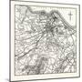 Map of the Environs of Edinburgh-null-Mounted Giclee Print