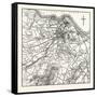 Map of the Environs of Edinburgh-null-Framed Stretched Canvas